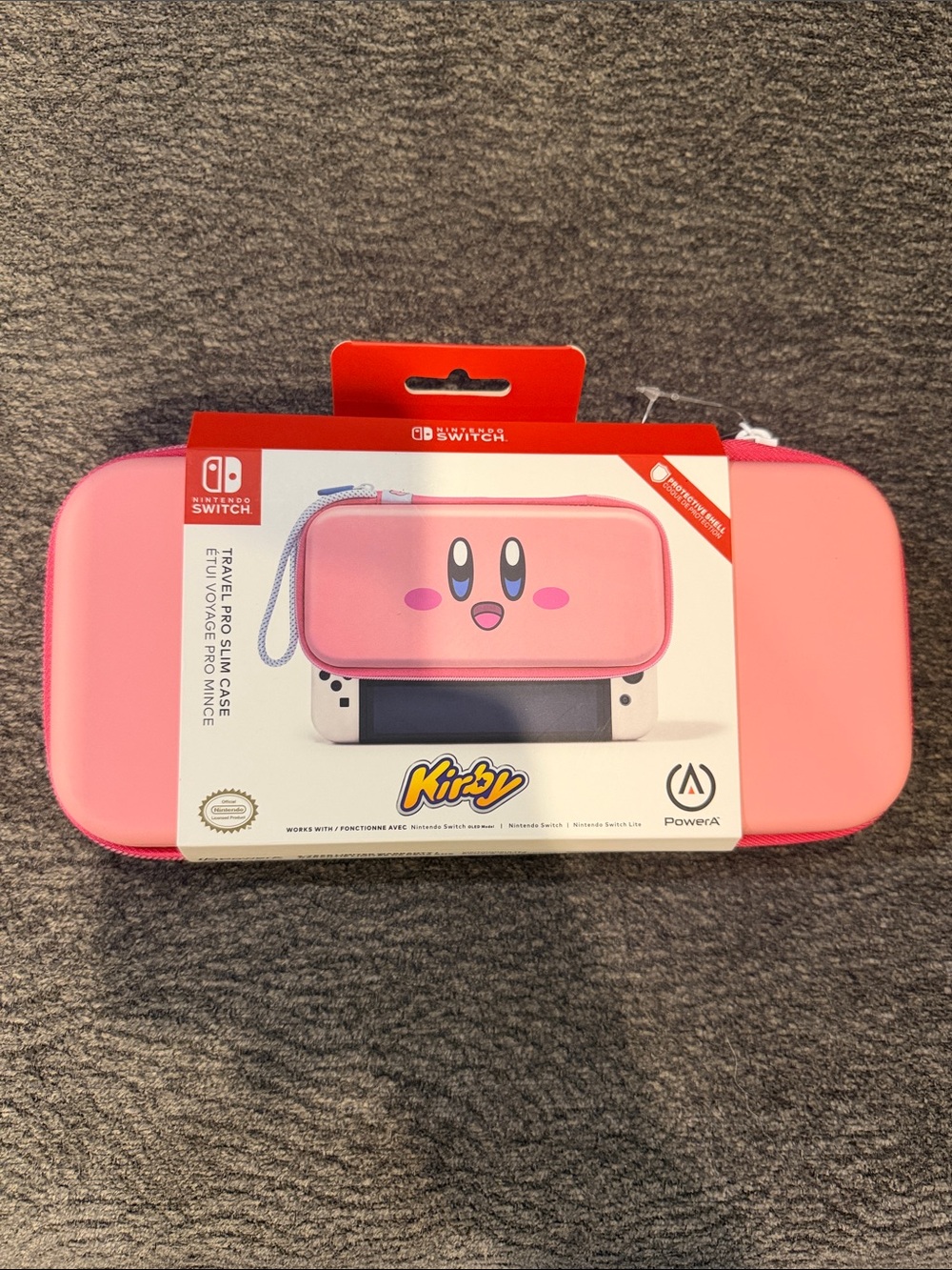 Nintendo Kirby Travel Case for Switch - Pink